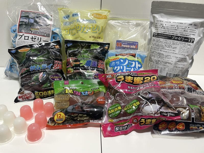 12種類の昆虫ゼリー